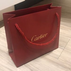 Cartier Bag, box and small keychain